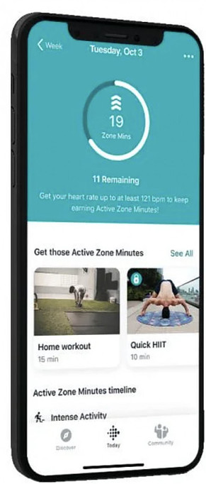 Fitbit Sports Watch App on Mobile